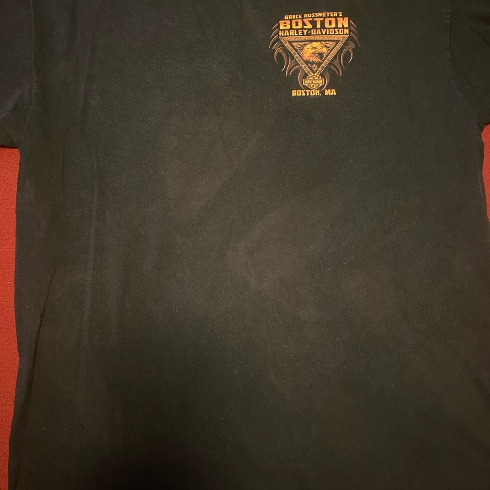 Harley-Davidson Black and Orange Tee